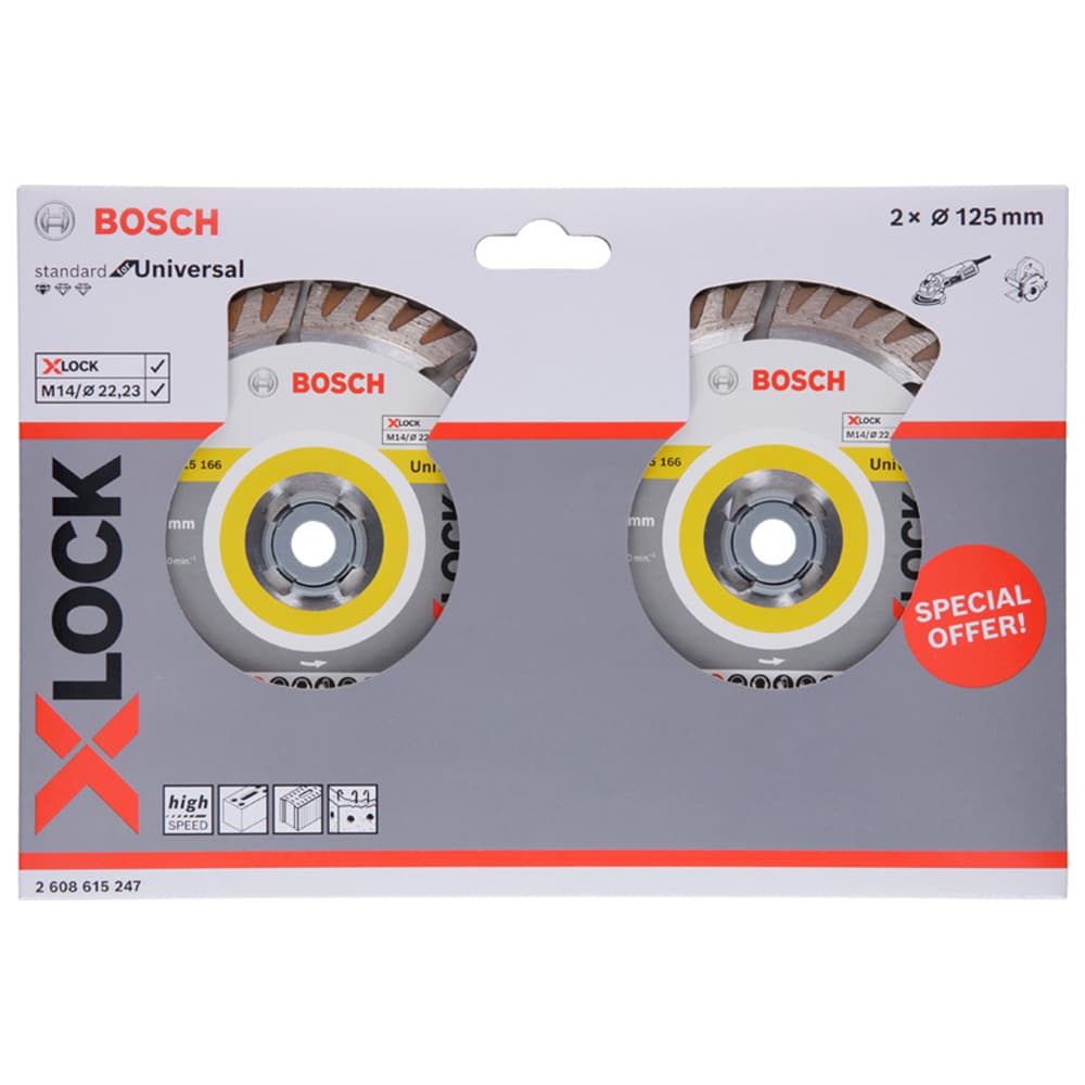 Disco de corte de diamante Standard for Universal con X-LOCK